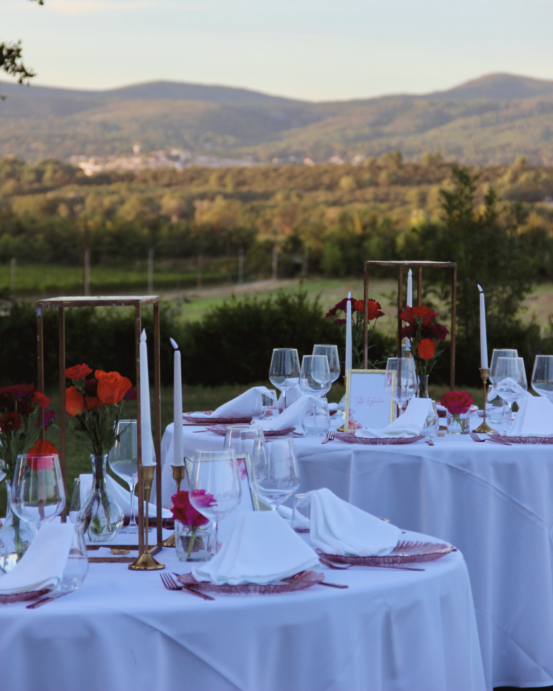 Mise en place tables événement casher — Diamanté K